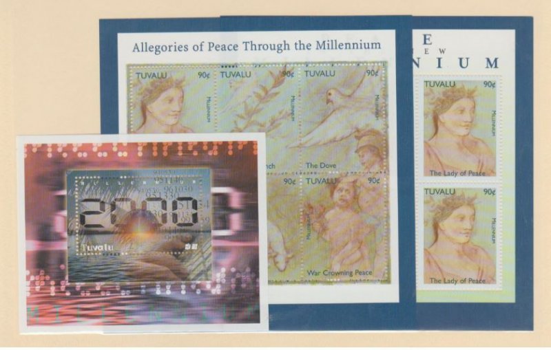 Tuvalu Scott #813-814-815 Stamps - Mint NH Souvenir Sheet Set