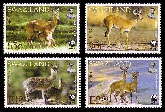 Swaziland WWF Klipspringer and Oribi 4v SG#704-707 MI#702-705 SC#698-701