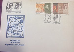 CMI) 2000. URUGUAY. PERSONAJES. FDC. 125 AÑOS ÓPERA CARMEN. XF