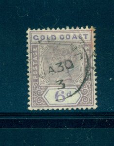 Gold Coast - Sc# 31. 1898 6p Victoria Used. $3.75.