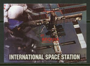 BEQUIA INTERNATIONAL SPACE STATION  SOUVENIR  SHEET MINT NH