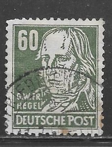 Germany DDR 133: 60pf GWF Hegel, used, F-VF