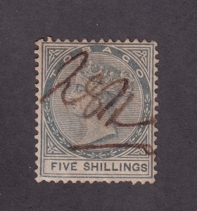 Tobago Scott # 5 VF used neat cancel cv $ 825 ! see pic !