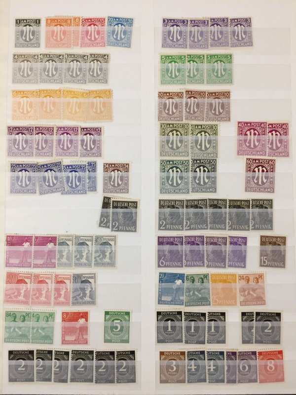 Germany West East Allied Occupation Mint Collection(Apx 900 Items) TK1089)