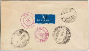 56277 -   BAHAMAS -  POSTAL HISTORY: Registered  COVER to ITALY Trieste  1947