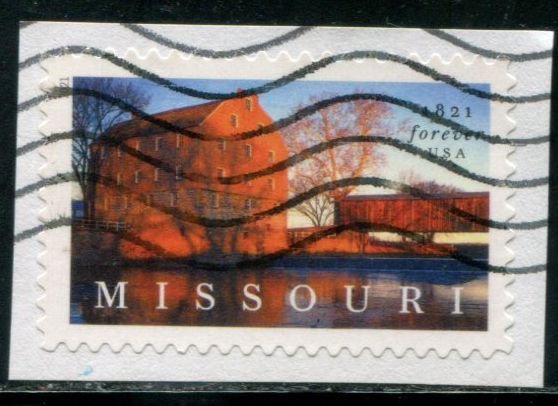 5626 US (55c) Missouri Statehood SA, used on paper