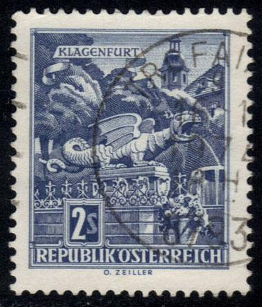 Austria #696 Dragon Fountain, used (0.20)