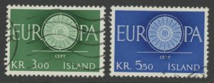 Iceland 327-8 used (002744 77)