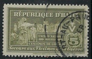 Haiti RA3 Used 1944 issue (an8958)