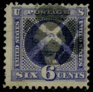 #115 F-VF USED WITH FANCY CANCEL CV $225.00 BQ3052