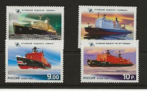 Russia 2009 Ice breakers sg.7605-8 mint never hinged set of 4