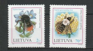 Lithuania 1999 Insects 2 MNH stamps