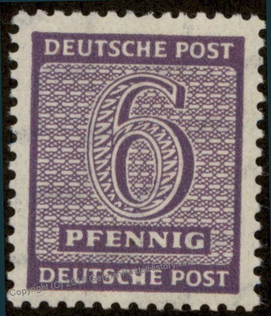 Germany 1945 SBZ West Sachsen Mi129XwII MNH Saxony 87024