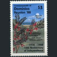 DOMINICA 1988 - Scott# 1124 Carib Wood $3 NH