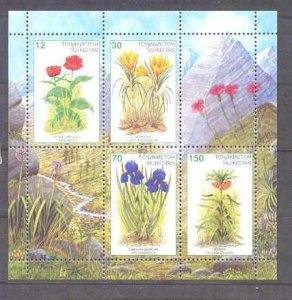 Tajikistan 124a MNH m/s Flowers SCV5.50