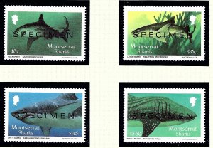 Montserrat 643-46 MNH 1987 Overprinted SPECIMEN     (KA)