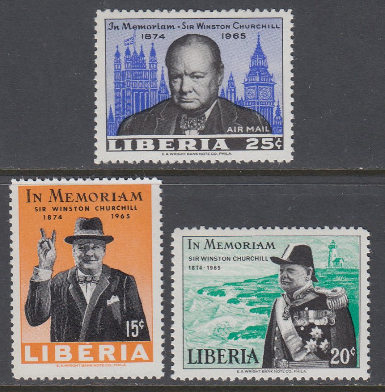Liberia 432-433,C170 Churchill MNH VF