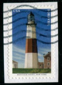 5621 (55c) Mid-Atlantic Lighthouses - Montauk Point SA. used on paper