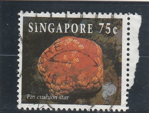 Singapore  Scott#  681  Used  (1994 Pin Cushion Star)