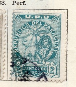 Paraguay 1903 Early Issue Fine Used 2c. NW-256024