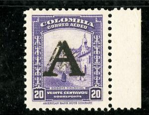 Columbia Stamps # C129 XF OG NH Scarce Double Overprint