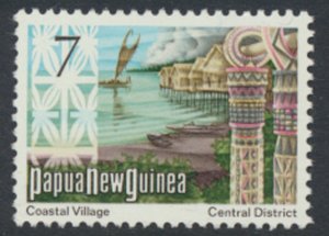 Papua New Guinea SG 245  SC# 373  Coastal Village MH  see details and scan