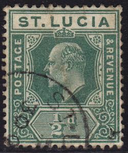 St. Lucia - 1907 - Scott #57 - used