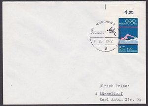 GERMANY 1972 Olympic Games cover special pmK SWIMMING......................A2968