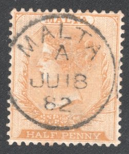 MALTA #7 Used,  XF, SON cancel   CV $57.50  .....   3740005