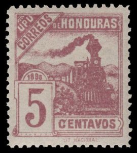 HONDURAS 1898. SCOTT # 105b - COLOR ERROR. MINT. # 1