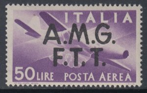Italy Trieste A (AMG-FTT) - SUPER CENTERED Air Mail Sassone n.A6 MNH** cv 340$