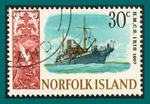 Norfolk Island 1968 Ships (series 4), 30c used  #111,SG88