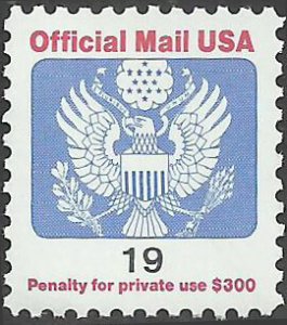 # O147 Mint Never Hinged ( MNH ) EAGLE HOLDING ARROWS AND BRANCH