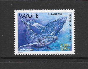 WHALE - MAYOTTE #134  MNH