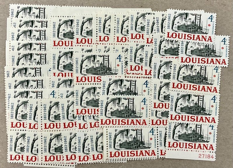 1197 Louisiana Statehood 150th Anniversary MNH 4 cent 100 count FV $4.00 1962