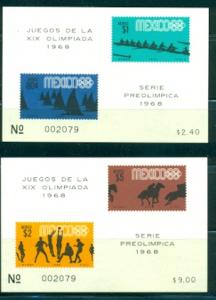 Mexico #C336a, C338a  Mint VF NH  Scott $11.00   2 S/S