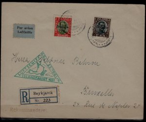 Iceland/Germany Zeppelin cover 30.7.31