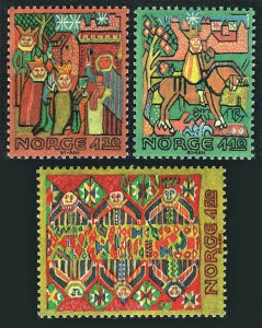 Norway 794-796, MNH. Tapestries 17th-18th cent. 1981