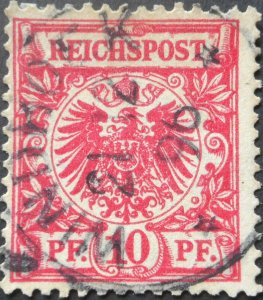 German South West Africa 1896 Ten Pfennig with WINDHOEK postmark