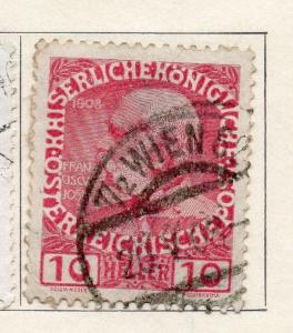 Austria 1908-13 Early Issue Fine Used 10h. 093493