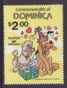 Dominia-Sc#694- id9-Unused NH set-Disney-Pluto-Dogs-1980-     