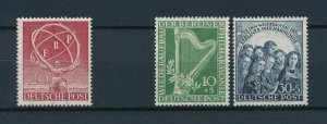 West Germany Berlin 1950 Complete Year Set  MNH