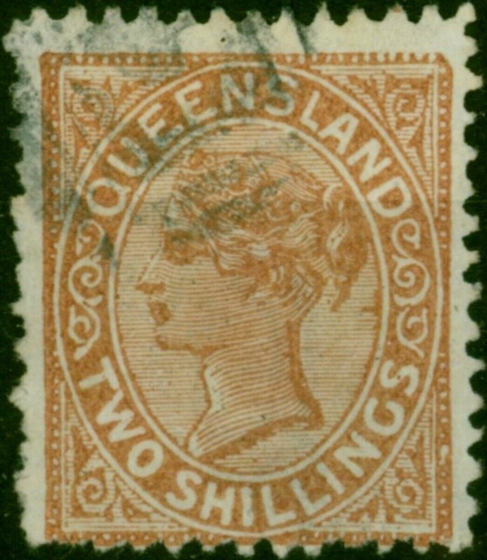 Queensland 1890 2s Red-Brown SG197 Fine Used