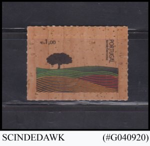 PORTUGAL - 2007 UNI CORK STAMP PRINTED ON CORK VENEER 1V MNH