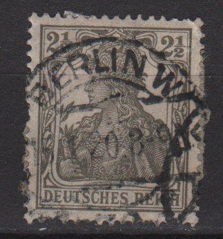 Germany 1916 - Scott  97 used - 2.1/2 pf, Germania