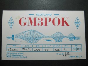 5685 Amateur Radio QSL Card South Queensferry West Lothian Scotland-