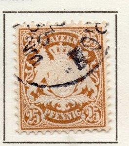 Bayern Bavaria 1881 Early Issue Fine Used 25pf. NW-120722