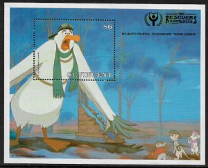 St Vincent #1536 MNH S/Sheet - Wilbur's Painful Touchdown - Disney