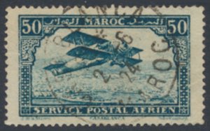 French Morocco   SC# C3  Used  Air Post Aircraft  see details and scans 