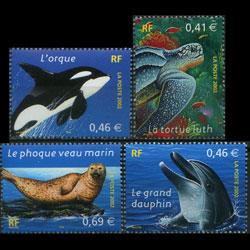 FRANCE 2002 - Scott# 2892-5 Marine Life Set of 4 NH